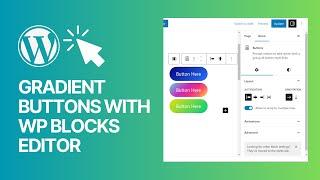 How To Create Gradient Buttons in WordPress Block Editor For Free? Tutorial