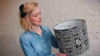 Make a custom drum lampshade in less than an hour! Make it easy with a DIY Lampshade Kit