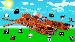 SURVIVAL SPACESHIP BASE JEFF THE KILLER and SCARY NEXTBOTS in Minecraft - Gameplay - Coffin Meme