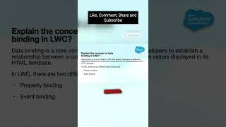 Understanding Data Binding in LWC | Salesforce Interview Preparation | ApexSalesforceTutorials.com