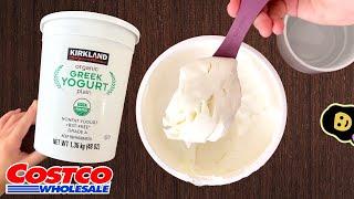 Kirkland Organic Greek Yogurt Plain Nonfat - Costco Product Review