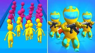 Looking Good Gun Clash 3D Vs Count Master 3D️🪵Mobile Gameplay HT12