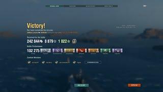 World of Warships - Helena - Trying to get 90k damage for Nabal Battle