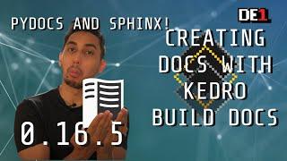 How To Make Project Docs in Kedro With Pydocs and `kedro build-docs`