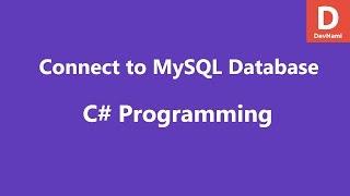 Connect MySQL Database in C#