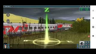 ТЭП70БС-297 с пригородным поездом в Trainz Simulator Android