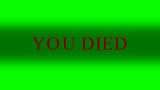 ENG, Elden Ring, "You Died" Chromakey, HD Footage.