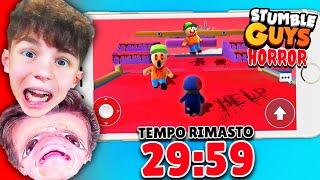 BABY MAXINO e GIGGINO VS STUMBLE GUYS HORROR per 30 MINUTI!⏰ SFIDA TRA BAMBINI PAUROSA!