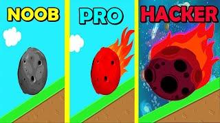 NOOB vs PRO vs HACKER in Rock of Destruction!