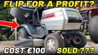 CAN WE REPAIR AND FLIP A £100 TRACTOR MOWER FOR A PROFIT?