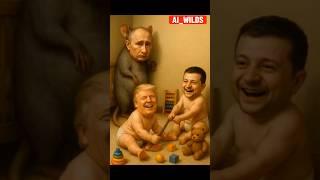 Trump, Putin & Zelensky Hilarious Fails | Funniest Political Clips of the Year #shorts #usa #russia
