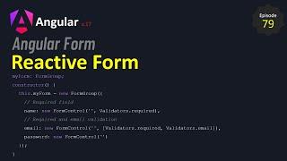 #Angular 17 - Episode - 79 | Reactive Form l Form