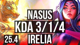 NASUS vs IRELIA (TOP) | 3/1/4, Rank 11 Nasus | EUNE Challenger | 25.4