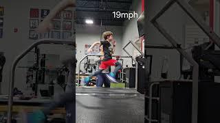 Christian shev 11 year old hits pr on treadmill sprints phillies baseball ️ #Nike #nikerunning