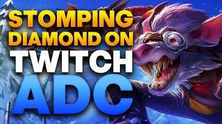 Explosive Damage Full Crit Twitch Build - Diamond Twitch ADC Gameplay | League of Legends