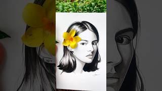Portrait painting ️ #naazart #shorts #art #tutorial