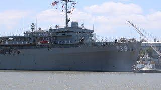 USS Emory S Land Comes to Vallejo