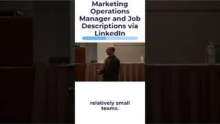 Marketing Operations Manager Job Descriptions via LinkedIn