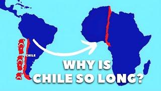 Why is Chile half as long as Africa? Amazing country of South America