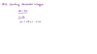 ACT Math Topic 9: Counting Consecutive Integers