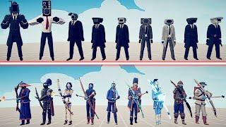 SPEAKERMAN TEAM vs ARCHER TEAM - Totally Accurate Battle Simulator