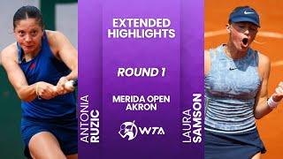 Antonia Ruzic vs Laura Samson | R1 Merida Open Akron 2024 | #WTA Highlights