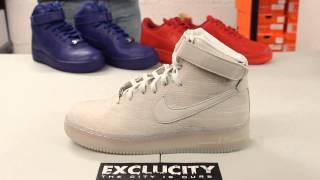 Ladies Air Force 1 High FW QS - White "NYC" Unboxing Video at Exclucity