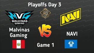 NAVI Vs Malvinas Gaming Playoffs Day 3 Game 1 | MLBB WORLD CHAMPIONSHIP