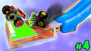 Competition #4: CHAMPIONSHIP '25 Hot Wheels MONSTER TRUCK Racing in the Pool Slide Race Lava Mud