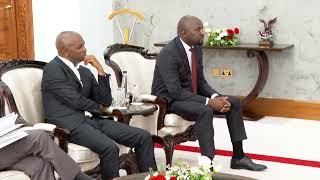 President Ruto meets CAF President Patrice Motsepe at State House Nairobi