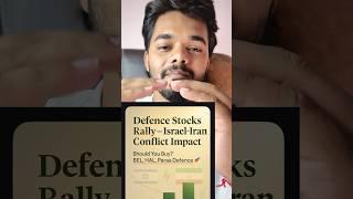 Israel-Iran Tension Se Defense Stocks Mein Tezi! Kya Buy Karna Chahiye? #financereels #shareprice