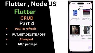 flutter node js crud part 2 -implementing restful api using riverpod