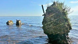 Затопленные деревни и город Бердск при строительстве Обского водохранилища в 50-х годах.