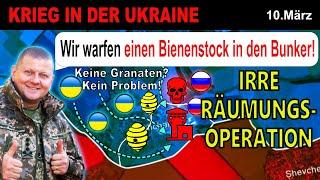 10.MÄRZ: UNGLAUBLICHE AUFNAHMEN - Ukrainer räumen Bunker MIT EINEM SCHWARM BIENEN! | Ukraine-Krieg