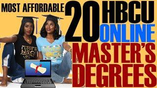 Top 20 Most Affordable HBCU Online Master's Degrees | #BlackExcellist