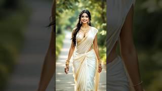 Elegant Kerala Saree Look - Grace and Beauty in Every Step #shorts #india #kerala #keralasaree