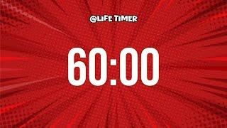 60 Minute Countdown | Focus Timer with Ticking Sound & Alarm