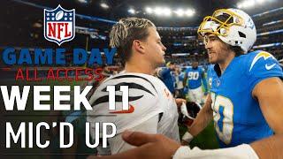 NFL Week 11 Mic'd Up! "You got a back like an armadillos" | Game Day All Access