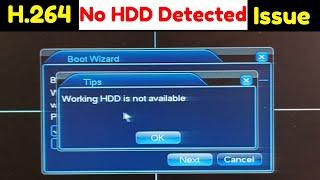 How To Solve Dvr Hard Disk Issue - No HDD Detected -technicalth1nker