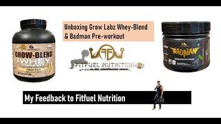 MY FEEDBACK FOR FITFUEL NUTRITION || Delivery and Unboxing Experience