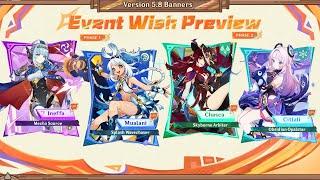 5.8 NEWS IS OUT!!!! BANNERS, NEW CHARACTER, MAP, NEW REACTION AND MORE - Genshin Impact