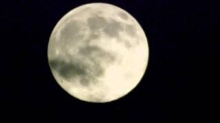 July 11th Full Moon, Rising On Fire (New Zoom Lens Trial)  7/11/2014