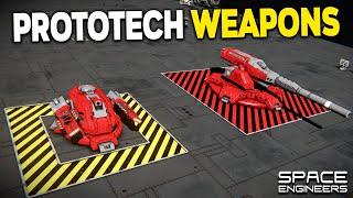 PROTOTECH Weapons! Plasma & Heavy Artillery - Space Engineers Mod Review