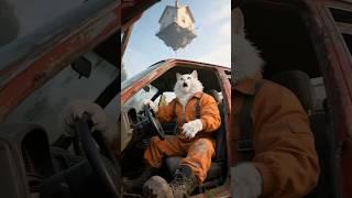 The Floating Fantasy: A Cat’s Brilliant Plan #funny #shortsviral #cute #cat