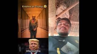 Namaste INDIA | Krishna as Trump  |#shorts #trump #trending #trend