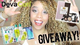 Devacurl Products + Makeup GIVEAWAY!   Curly Hair Products I Use!