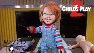 Unboxing and reviewing mezco toys Child’s Play 2 Chucky doll Christmas haul part 2 