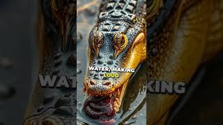 Why Crocodiles Cry: The Truth Behind Their Tears! #shorts #CrocodileTears #WildlifeFact #Crocodiles