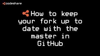 How to keep your fork up to date with the master in GitHub (Umbraco example)