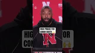 Nebraska’s running back coach EJ Barthel made it clear Conor Booth belongs in Lincoln. #nebraska
